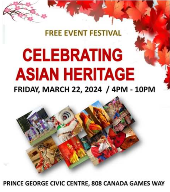 Celebrating Asian heritage. Friday March 22. 4pm-10pm